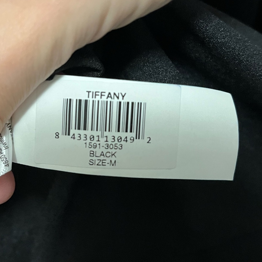 NWT Dress The Population Tiffany One-Shoulder Midi Dress Black Size Medium - Picture 12 of 16